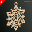 CLASSIC-Snowflakes_27.png Snowflakes Classic Tree Decoration