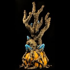 98901f51-d276-4cba-8574-2c1c24c6fda8.jpg Tabletop plant: "Pumpkin Tree" (Alien Vegetation 50 / Halloween Plant)