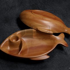 Fish-Bowl-©.jpg 3D file Fish Bowl - CNC Files for Wood (STL)・3D printing design to download