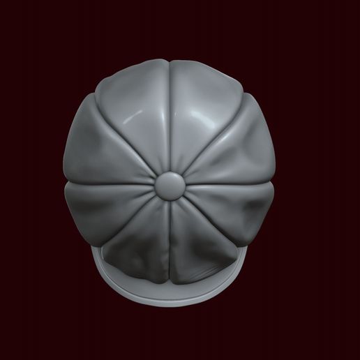 22.jpg Crâne dans une casquette à huit lames