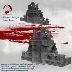 Straight-Tower-Ruins-Release.jpg Archivo 3D Muros de Arkenfel・Modelo para descargar y imprimir en 3D