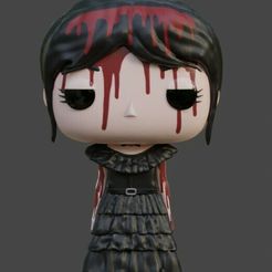 צילום-מסך-2023-09-27-132007.jpg Fichier STL MERCREDI Wandinha ADDAMS FUNKO POP AVEC ROBE DE DANSE SCÈNE DE DANSE・Modèle à télécharger et à imprimer en 3D