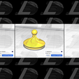 Placement-Cura.png Файл STL ItsLitho "Капля" персонализированный рождественский шар из литофана・Модель для печати в 3D скачать