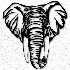 project_20230215_0143204-01.png STL-Datei Elefanten-Safari Wandkunst Savanne Wanddekor・Modell zum Herunterladen und 3D-Drucken