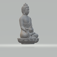 4.png Amitabha Sakyamuni Buddha Statue 3D print model