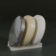 dischi_optimized.jpg Milling Disc Holder – 3D Printable Stand for CAD/CAM Discs