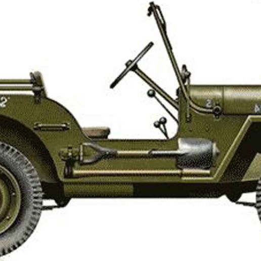 The Willys MB Jeep 3D model