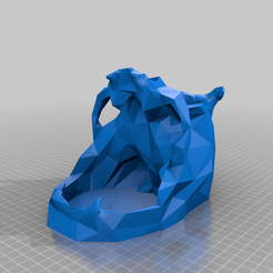 DM-Skull.png Free STL file Low Poly Skull Dice Tower, DM Edition・3D printer design to download, BeInspiredwithDominic