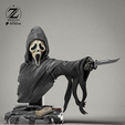 3.png GHOSTFACE BUST 3D PRINT