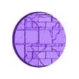 80mm.stl Large Scenic Wargaming Bases (60mm, 80mm, 90mm, 100mm, 130mm, 170mm) - Stone Bricks & Slabs