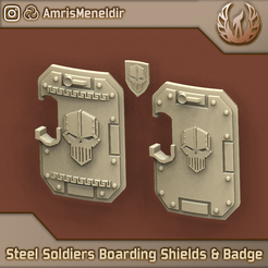 IW-Front.png Steel Soldiers Boarding Shields & Badge
