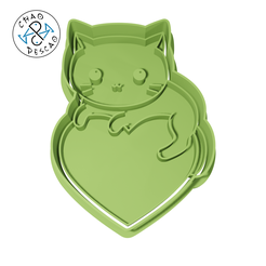 Kawaii_8cm_2pc_11_C.png Archivo STL Kitty - Lovely Animals (no 11) - Cortador de galletas - Fondant - Arcilla polimérica・Diseño de impresión en 3D para descargar