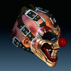 324432d.jpg STL file Helmet twisted metal Sweet tooth・3D print design to download