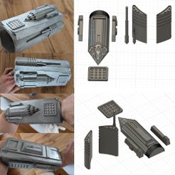 ze.jpg Archivo STL Piezas del brazo mandaloriano・Diseño de impresora 3D para descargar