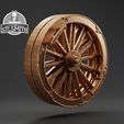 Logarius_Wheel_Render_Bronze.jpg Logarius Wheel Bloodborne Life Size Prop STL