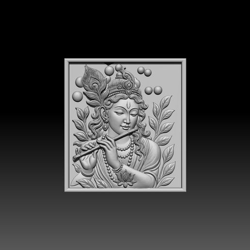 3d lord krishna image