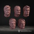 Wey CRE Archivo 3D Cabezas de héroes legendarios x5・Modelo imprimible en 3D para descargar, DakkaDakkaStore