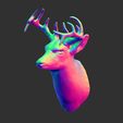 9-ZBrush-Document.jpg Deer head-WALL MOUNTED
