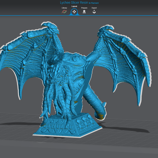 👤 Cthulhu Bust - Lovecraft - One part and multipart versions HIGH