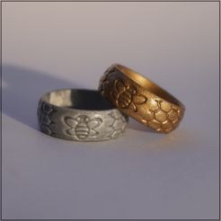 Bagues l'abeille.jpg Fichier OBJ Bague Abeille・Plan imprimable en 3D à télécharger