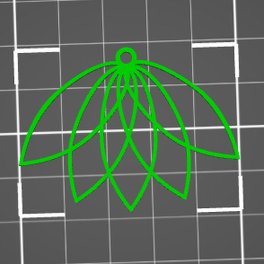 Filigree flower PENDANT FOR NECKLACE, JEWELRY, EAR RINGS, CHARM 3D model