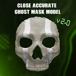 STL file Ghost Operator Simon Riley Mask - Call of Duty - Modern Warfare 2  - 3 - WARZONE - WARZONE - STL MODEL 3D PRINT FILE 👻・3D print object to  download・Cults