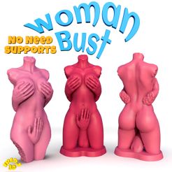 sexyWomanBust.jpg Archivo STL Busto Sexy Mujer・Idea de impresión 3D para descargar