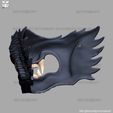 04.jpg Wolf Face Mask Cosplay - High Quality Details 3D print model