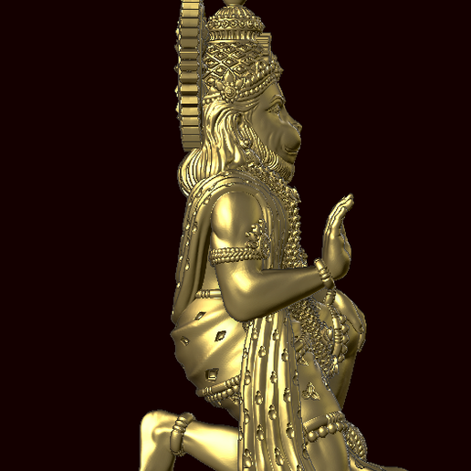 🗿 LORD HANUMAN HD MODEL・ STL File for 3D printing・Cults