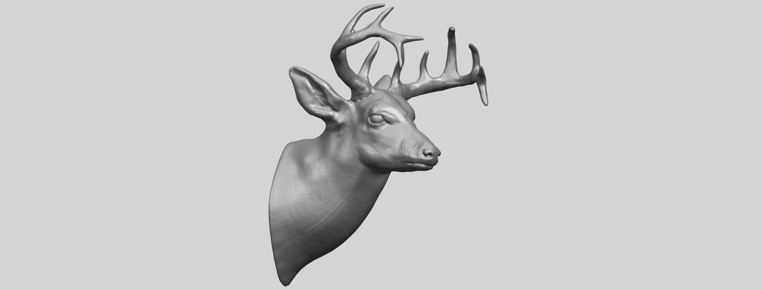 11_TDA0615_Deer_HeadA07.png Free 3D file Deer Head・Template to download and 3D print, GeorgesNikkei