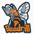 beedrill-tinker.png Keychain of Beedrill, pokemon 15 first generation