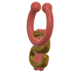Fem-jewel-septum-202-v5-09.png STL file fake DOLLAR nose hook FAKE NIPPLE PIERCING Female Male Septum Barbaella Non-Piercing Body Jewellery Weight femJ-202 3d print cnc・3D printing idea to download