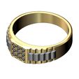 Square-2tone-undulated-diamond-watch-link-ring-v2-size6to13-02.jpg Anillo cuadrado de diamantes estilo rolex Talla 6 a 13