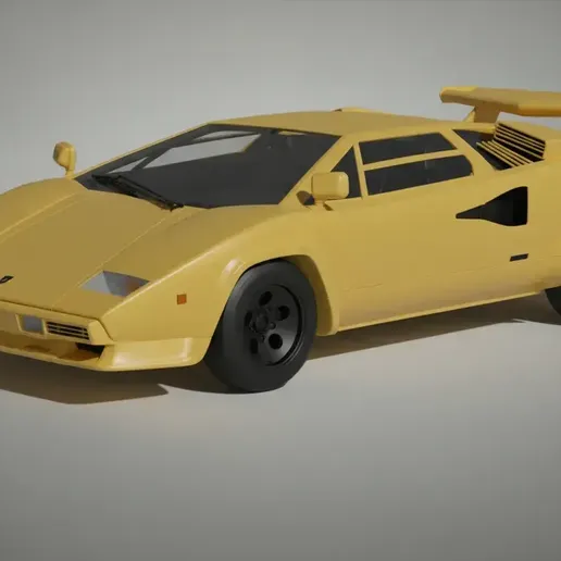 Lamborghini Countach LP400S – 1978 Supercar STL 3D Print Model