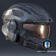 10007-5.jpg Halo Reach Noble 6 Helmet - 3D Print Files