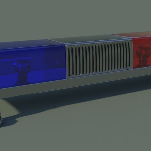 Federal Signal TwinSonic Vintage Police Lightbar - Scale Model Accessory