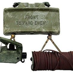 d0b15b23403e59fda2985cd7f2ddfdf5_display_large.jpg Archivo STL gratis Mina Claymore M18 (Objeto histórico)・Plan imprimible en 3D para descargar
