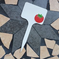 20190911_120159.jpg Файл STL Vegetables Signs - Tomato・Модель 3D-принтера для скачивания
