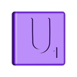 Dual_Shell_U.STL Fichier STL gratuit Pièces et support SCRABBBLE・Modèle imprimable en 3D à télécharger