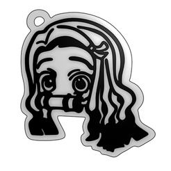 Nezuko.png STL file Llaveros anime・3D printable model to download