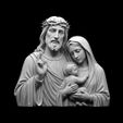 1.jpg Sculpture Sainte Famille Jésus Marie Joseph
