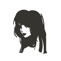 lady1.png Archivo STL gratis Dama para la pared・Diseño de impresora 3D para descargar