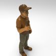repor7.jpg Reporter with Microphone Speaking 1/32 Scale – Interview Figure for Motorsport Diorama
