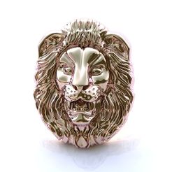 22.jpg Fichier STL Pendentif tête de lion・Modèle à télécharger et à imprimer en 3D