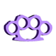 brass knuckles hell.stl brass knuckles hell