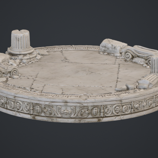 🏛️ Ancient_Greece_Base – Round Greek Temple Display Base STL | Ancient ...