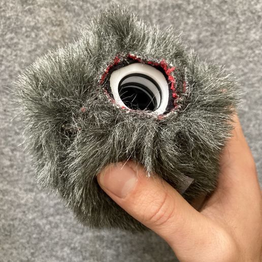 IMG_1651.jpeg Mini Mic Blimp for short pencil condenser microphones/ Baseball Baby ball gag blimp