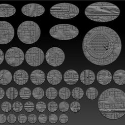 All_bases.jpg SEWER INSPIRED SET OF BASES FOR YOUR MINIS !