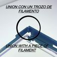 UNION CON UN TROZO DE FILAMENTO ON WITH A PIE FILAMENT 3D file THUG LIFE GLASSES・3D printable model to download