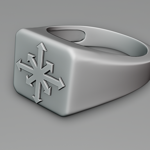 Space Marine Rings 3D file Warhammer 40K Heretic Astartes Chaos Space Marines Ring・3D ...